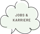 Grafik mit Text „Jobs & Karriere“ in stilisierter Sprechblase.